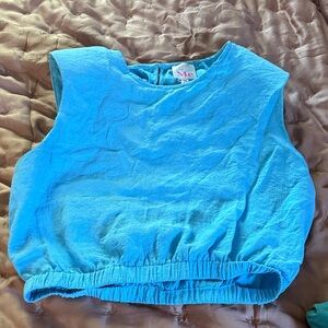 So Me Blue Crop Top